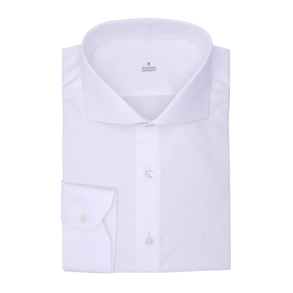 Chemise homme Twill Uni Blanc