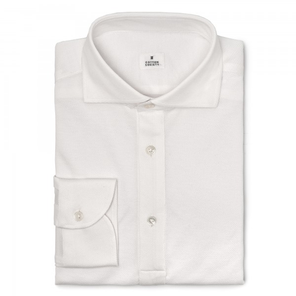 Chemise homme Jersey Uni Blanc