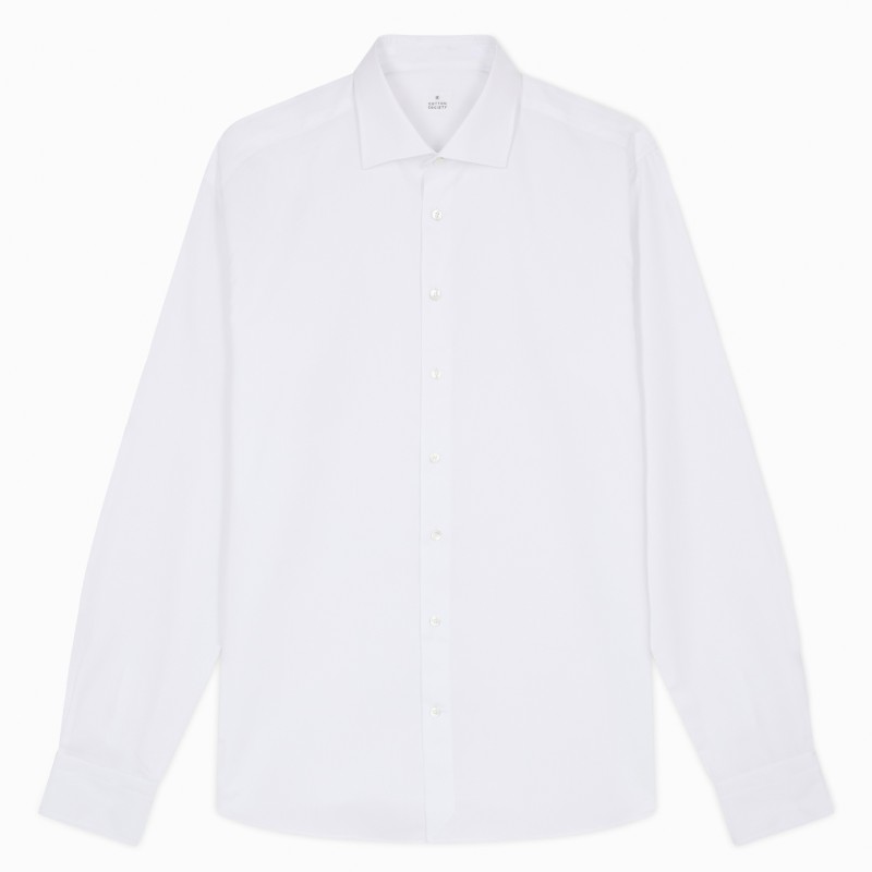 Chemise homme Popeline Uni Blanc