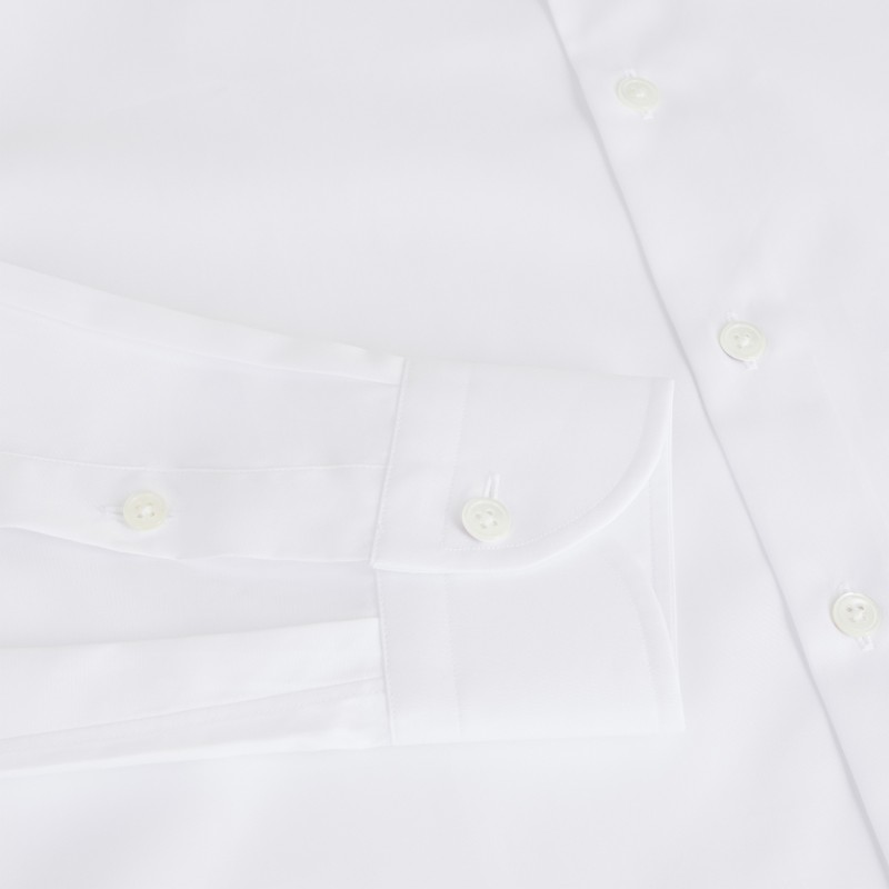 Chemise homme Popeline Uni Blanc