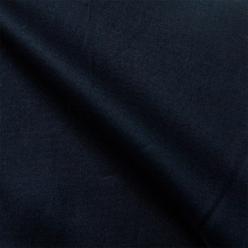 Popeline Stretch Uni Bleu Marine