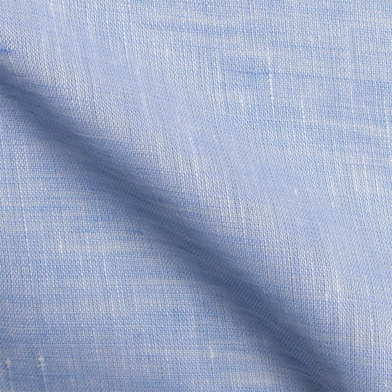 Lin Chambray Uni Bleu Ciel