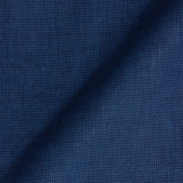 Coton Lin Carreaux Bleu Marine2