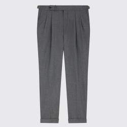 Pantalon de flanelle légère gris