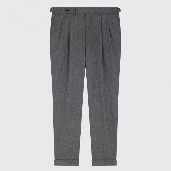 Pantalon de flanelle légère gris