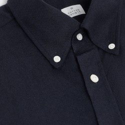 Flanelle Uni Bleu marine