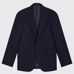 Blazer Fresco Mock Leno Marine