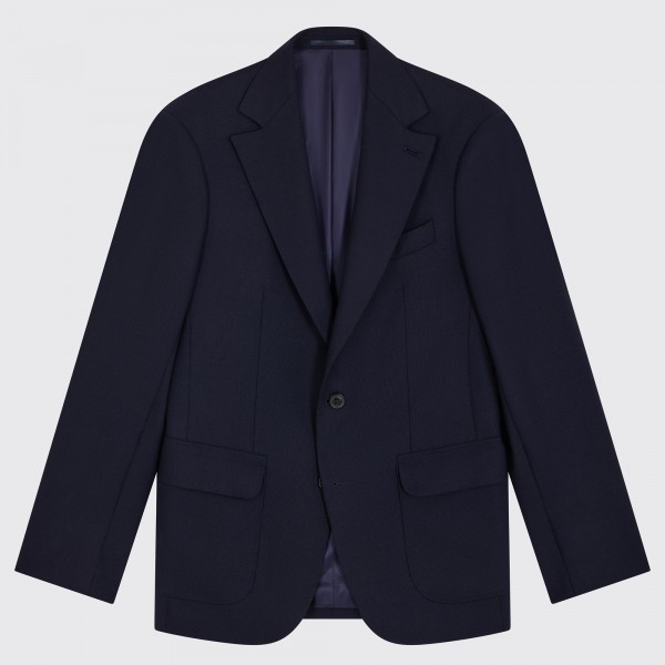 Blazer Fresco Mock Leno Marine