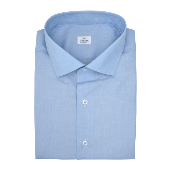 Chemise homme Popeline Uni Bleu